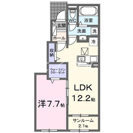 オーブＮの物件間取画像